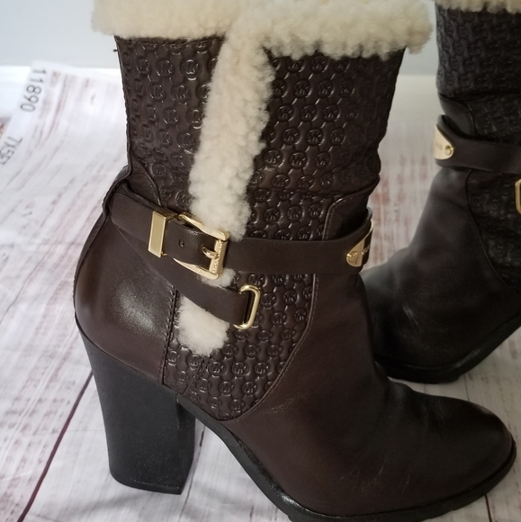 MICHAEL Michael Kors Leather Heeled Boots - Picture 11 of 16